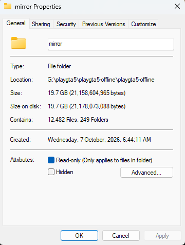 Folder Properties
